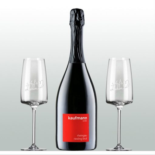 sekt und gläser<br>