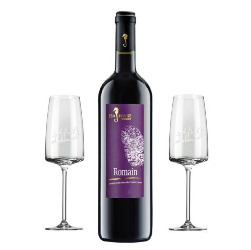 wein und gläser<br>the taste of friendship