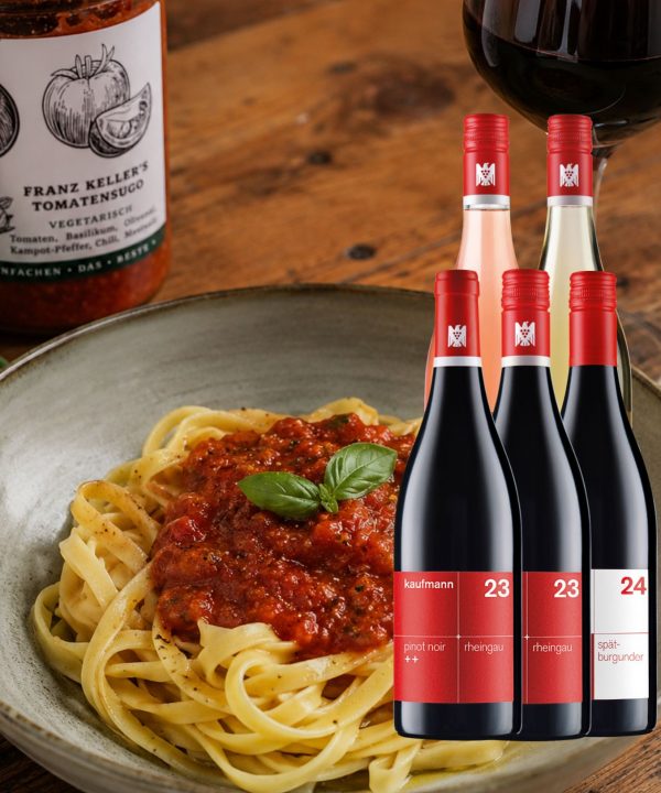 Paket Sommergenuß <br>Pinot, Pasta & Tomaten-Sugo